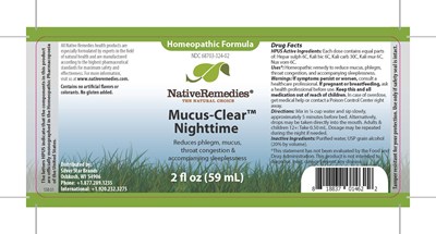 Mucus Clear (367339 Label 367338 Nr Mucusclear Night Time Liquid)